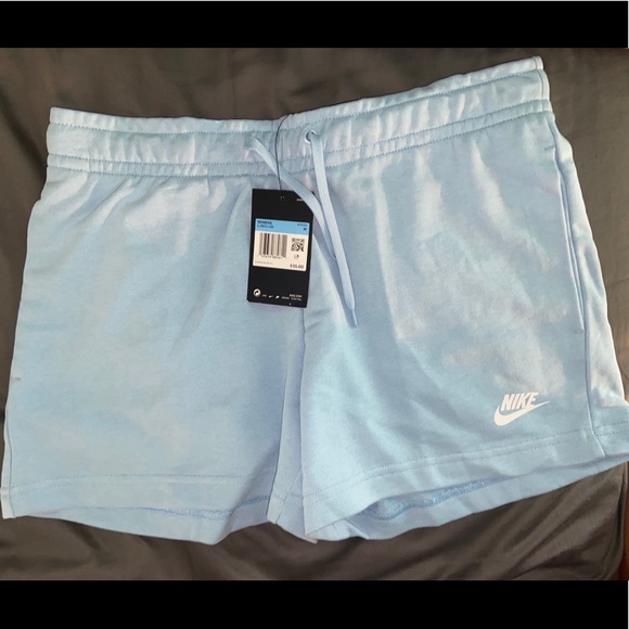 Nike Pants - NWT! Nike Light Blue Sweat Shorts - Medium